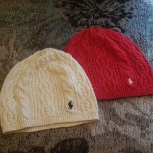 Unisex kids Polo skull hats - set of two